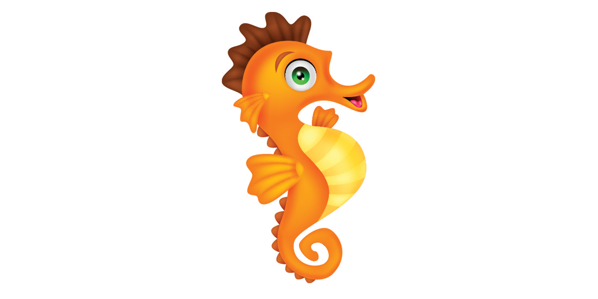 Cartoon seahorse