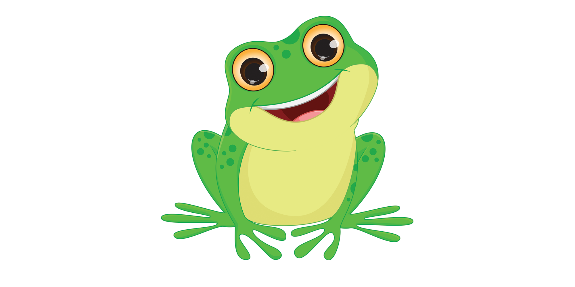 Cartoon baby frog
